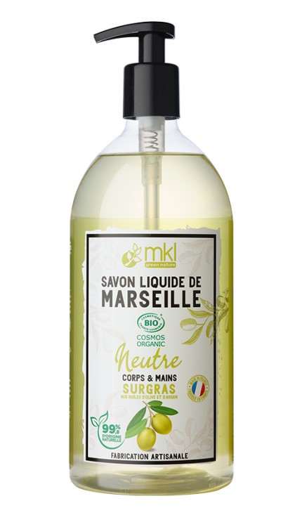 MKL Savon Liquide de Marseille Bio Neutre Surgras 1L